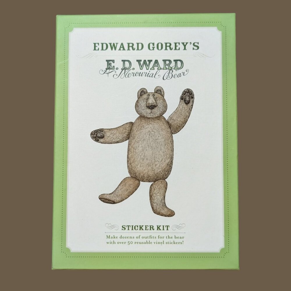 Edward Gorey’s E.D. Ward: A Mercurial Bear Reusable Sticker Kit (2011)